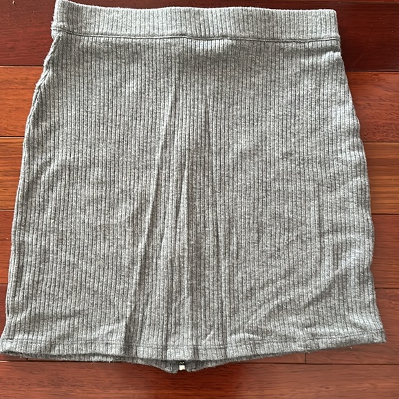 Gray skirt with front zipper. NWOT. Size medium. - Picture 4 of 5